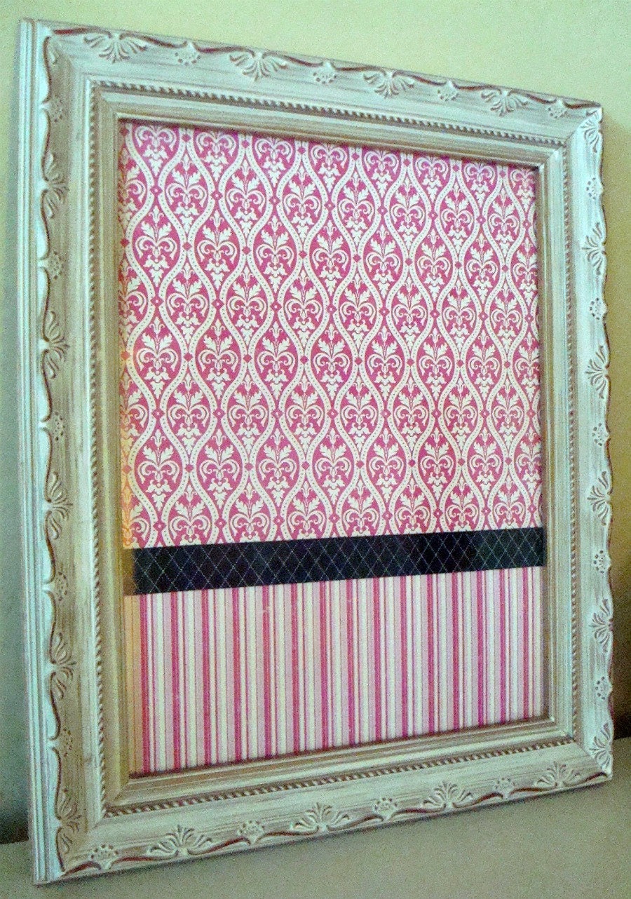 SALE- Girl's Framed Art - Girl's Pink Glam Picture - Room Decor, Kid's Decor