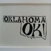 Oklahoma OK - White Background - 8x10 Illustrated Print by Mandipidy