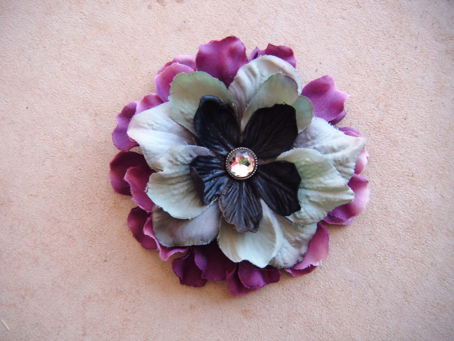 Fran--Flower Hair Clip