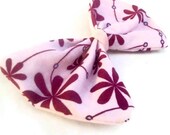Rockabilly Pink Floral Hair Bow