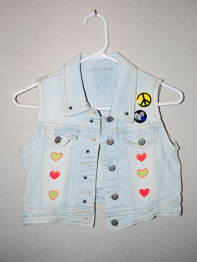 Hello Kitty Love Denim Crop/Kids Vest