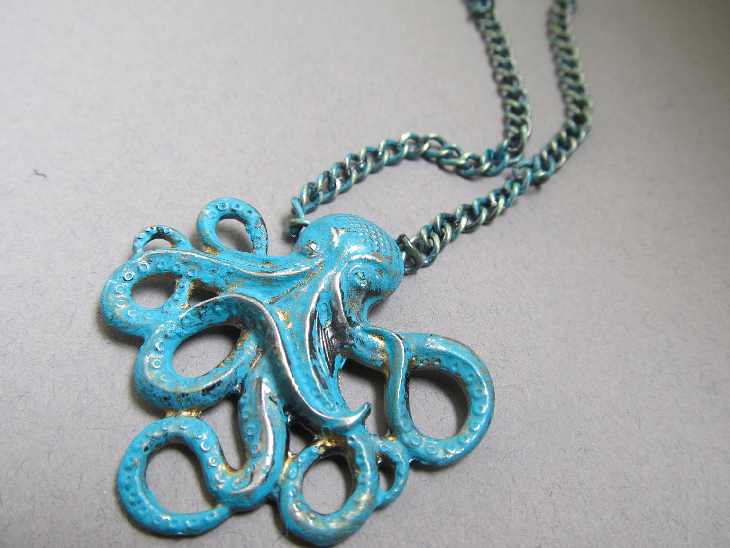 Turquoise Octopus Necklace