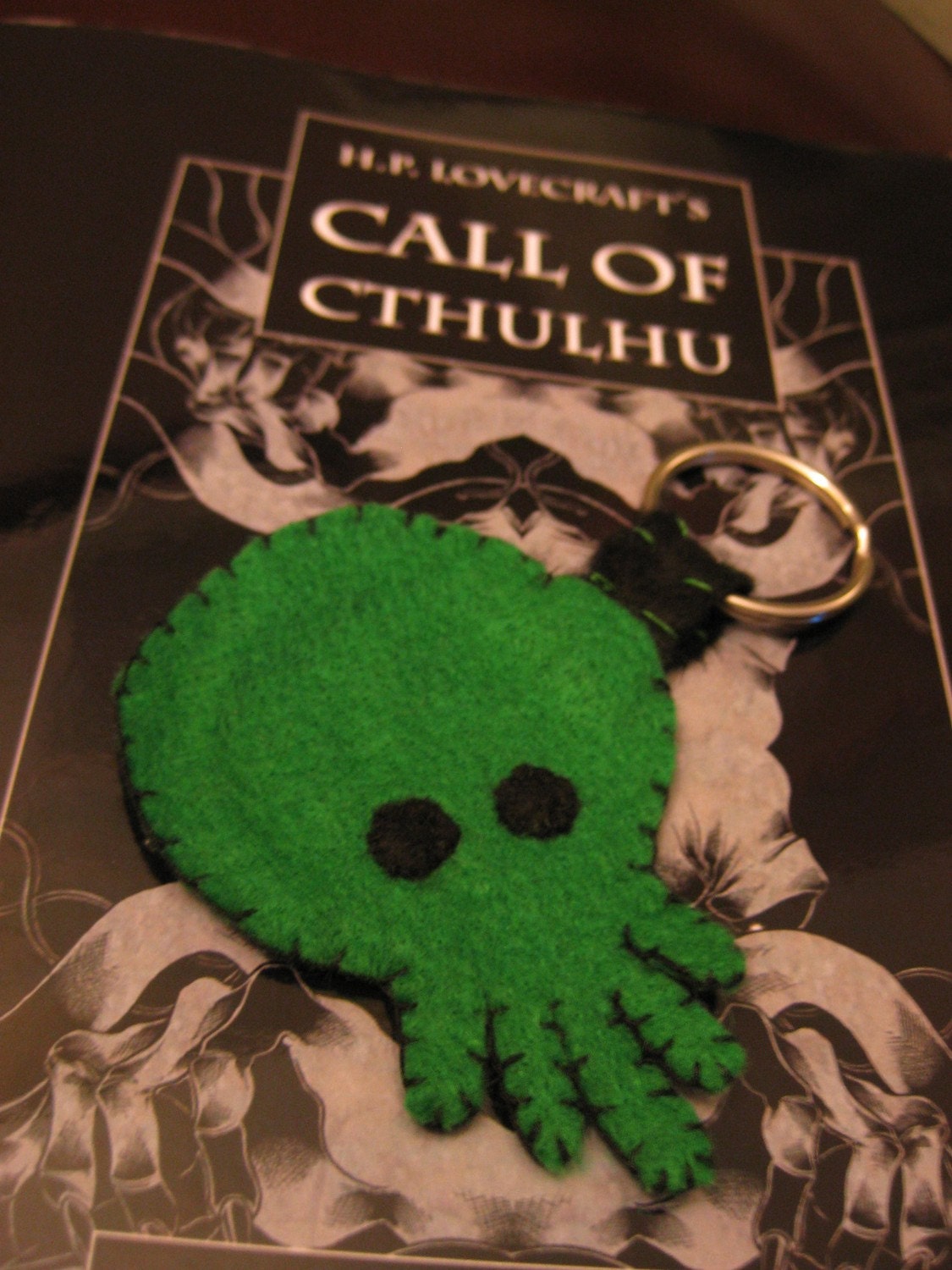 Handmade Felt Cthulhu Keychain