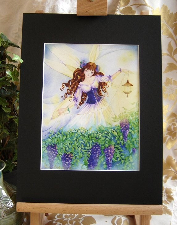 Fairy Art 12x16 MATTED Print "All I Give" Fantasy Art