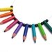 Upcycling Necklace - pencilmania - Rainbow - Made with genuine color pencils