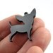 Chihuahua Dog Charms, Qty. 4, Laser cut black acrylic bits
