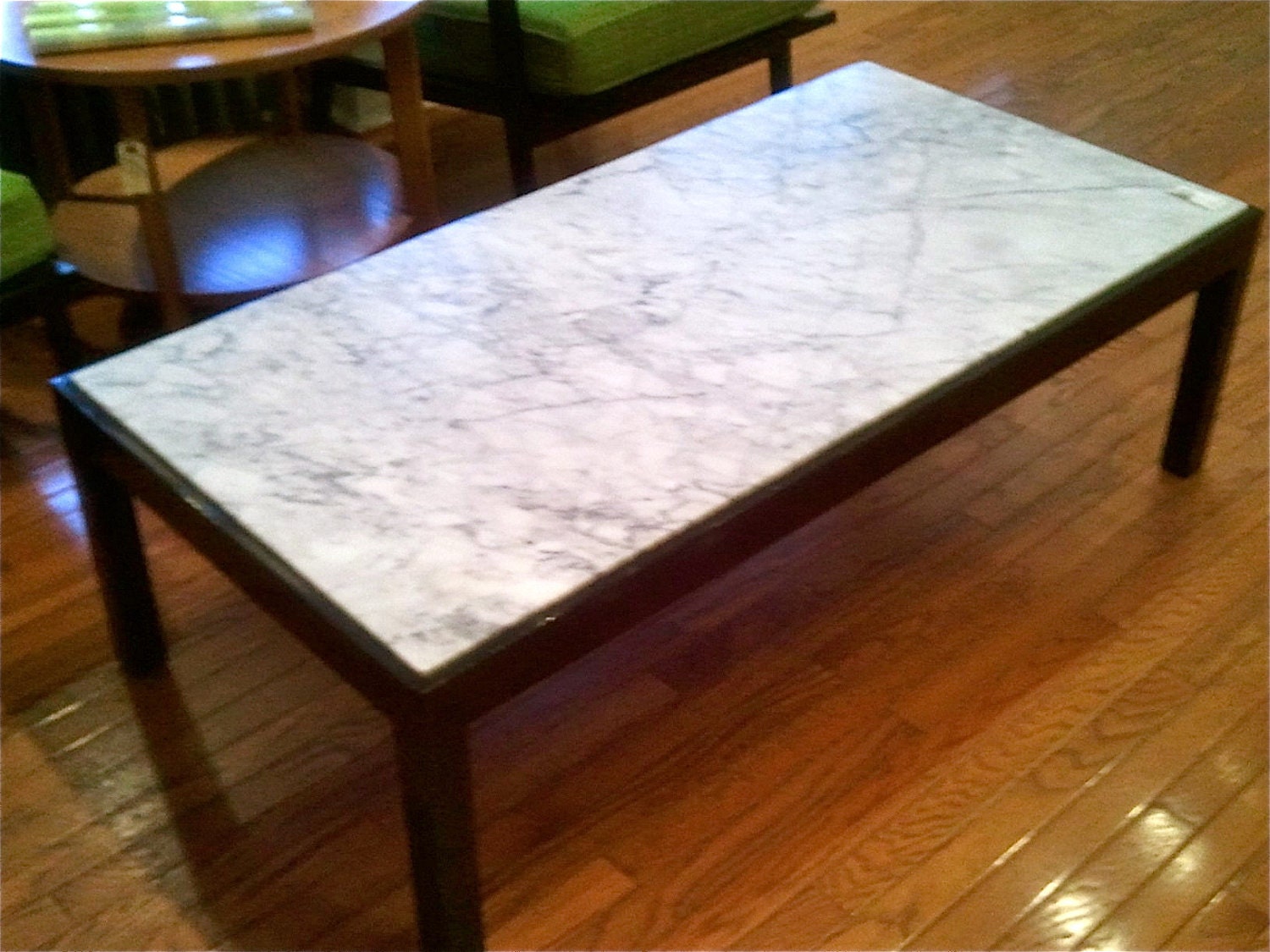 Vintage 1960s Marble Coffee Table