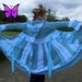 SALE Was 379 Fairytea - ice blue elf faerie coat - upcycled sweater - pixie nymph magical patchwork - READY to ship