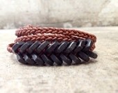 LUXLA Brown X Black Hex Bracelet