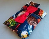 Hollywood Horror Monsters Wallet With Red Interior and Red Bow