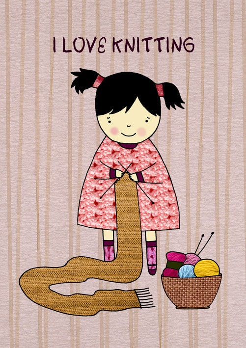 I love knitting