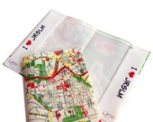JERUSALEM MAP passport cover a souvenir from Israel a gift for travellers cotton passport cover passport holder