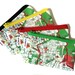 JERUSALEM map Wallet cotton zipper pouch - souvenir from Israel - gift from Israel - coin purse or business card holder