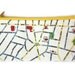 TEL AVIV wallet / Pencil case zipper pouch with yellow zipper