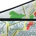 BRASIL MAP pencil case / Zipper pouch Clutch Souvenir from Rio and Salvador for man for woman for kids for school