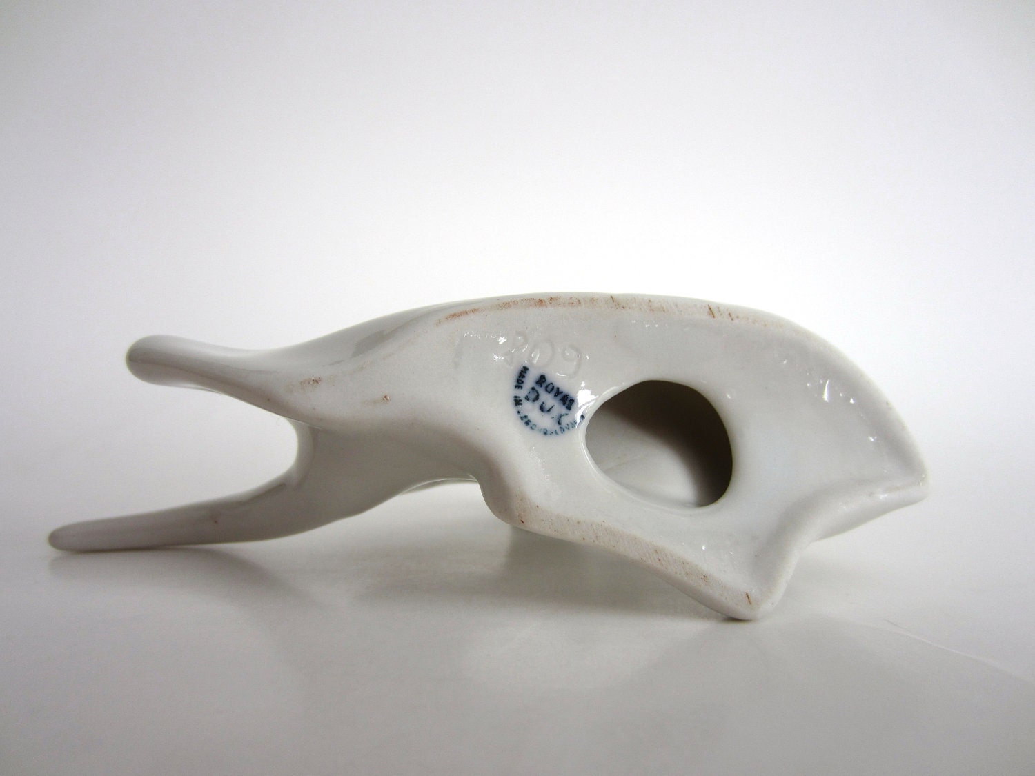 Capricorn Figurine Royal Dux Mod White Blanc de Chine Czechoslovakia 608