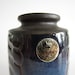 Blue Vase Soholm Stentoj Denmark Einar Johansen Mid Century Modern Geometric Scandinavian Pottery 3321
