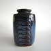 Blue Vase Soholm Stentoj Denmark Einar Johansen Mid Century Modern Geometric Scandinavian Pottery 3321
