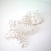 white sea glass star decoration, sun catcher, christmas tree ornament