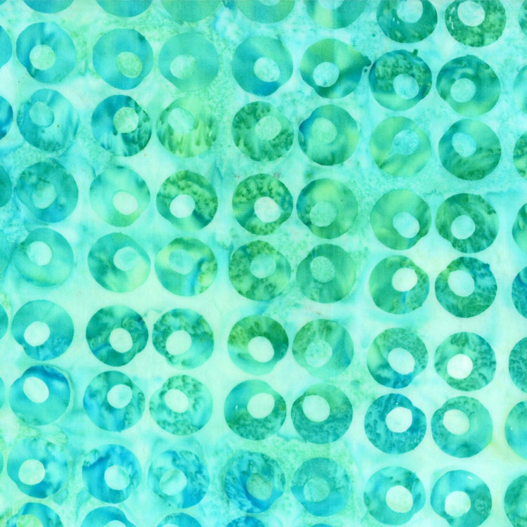 Tidepool Batiks Dots in Aqua 4303 12 for Moda Fabrics - quilting fabric - cotton fabric
