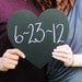 Extra Large Chalk Board Heart Sign - 11.5 " (Ready to Ship)- Photography Prop or Decoration