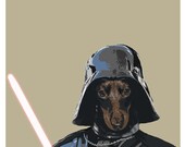 Digital Print Mini Pincher Darth Vader Star Wars Pop Art
