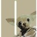 Digital Print Chihuahua Yoda Star Wars Pop Art
