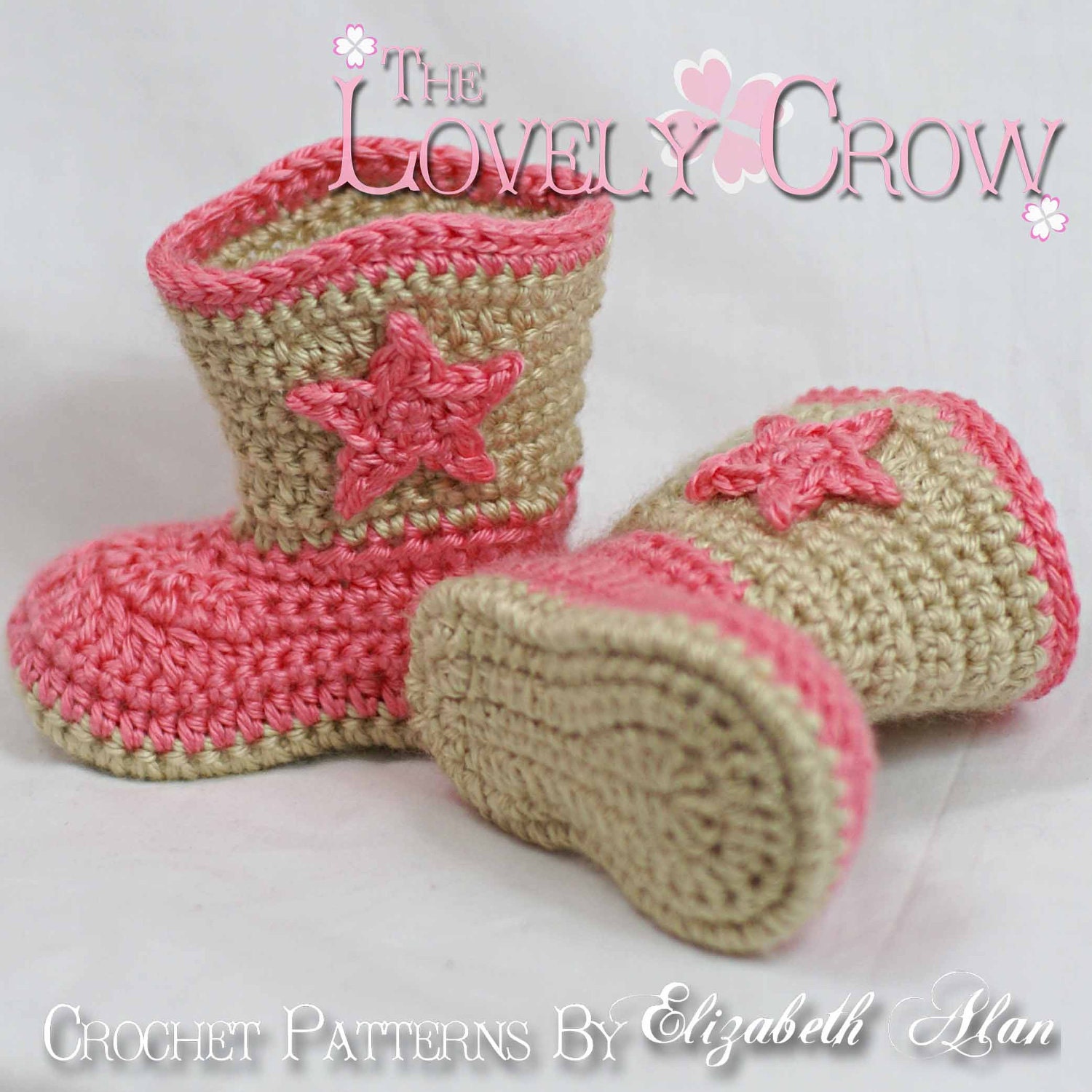 Crochet Pattern Cowboy Boots  for Baby BOOT SCOOT'N BOOTS digital