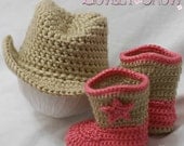 Cowboy Hat Cowboy Boots Crochet Patterns. Includes patterns for Boot Scoot'n Boots and Boot Scoot'n Cowboy Hat digital