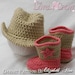Cowboy Hat Cowboy Boots Crochet Patterns. Includes patterns for Boot Scoot'n Boots and Boot Scoot'n Cowboy Hat digital