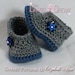 Baby Slippers Crochet Pattern for MY ANGEL BABY booties digital