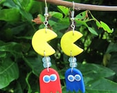 Pacman and Ghosts Earrings