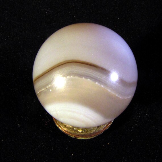 Indian Agate Marble 25/32" Handmade Aggie Stone Sphere