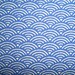 Blue sea waves or fish scales, fat quarter, pure cotton fabric