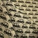 Black Beetle, on ivory, fat quarter, pure cotton fabric