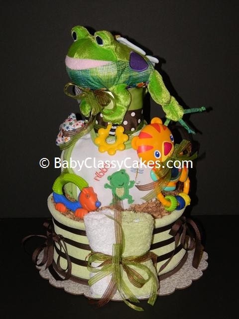 Croaking Froggy Diaper Cake