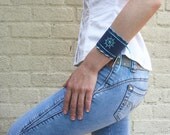 Suede Embroidered Bracelet NAUTICAL