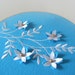OOAK Hand-Guided Machine Embroidered Wall Hanging - FORGET-me-NOT - tbteam