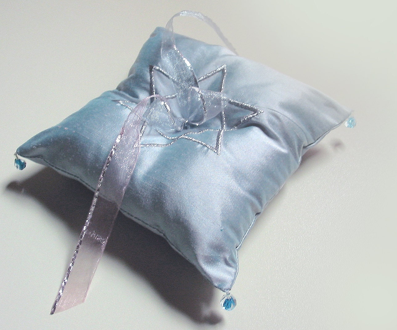 Ring Bearer Pillow CUSTOM Embroidered WEDDING RING Pillow - Made to Order - tbteam