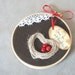 Reserved Valentine's Day Hand Embroidered Wall Hanging - COME to my BOUDOIR - Romantic Lace Rustic Red Chocolate