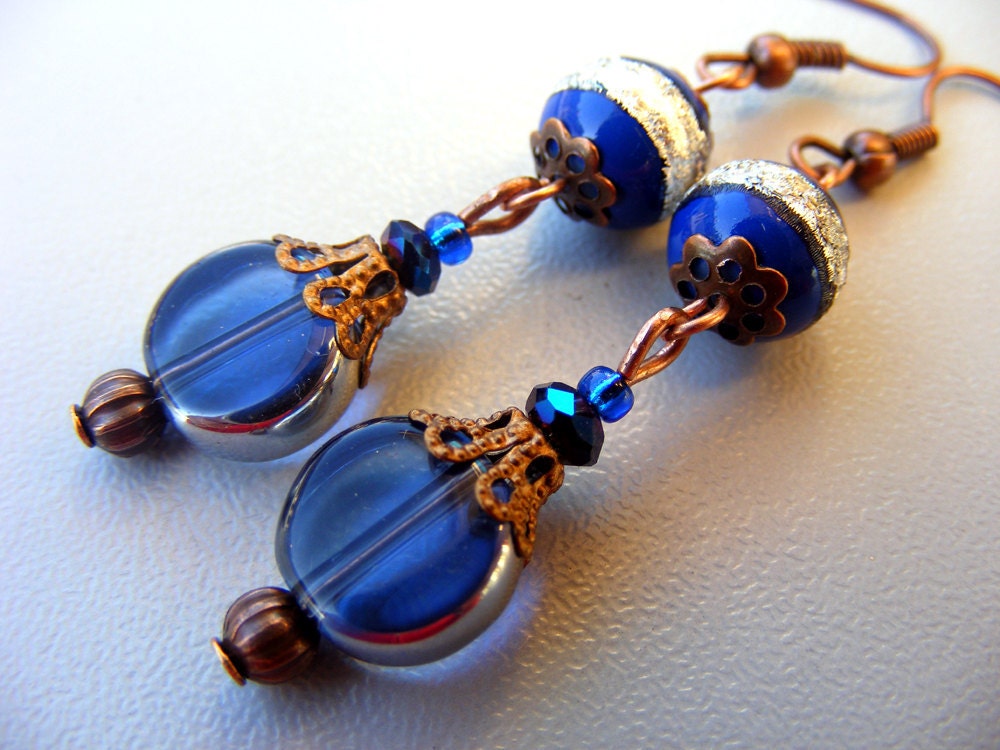 Cyber Monday sale, Black Friday sale Into deep waters - affordable dangle earrings