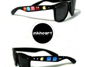 Sunglasses - Pac Man - Hand Painted Wayfarers