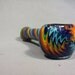 Double rainbow glass pipe