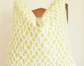 Schumacher - Chain Link - 20 in Square - Chartreuse - Fretwork - Trellis - Lattice - Decorative Pillow - Throw Pillow