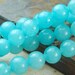 6mm Jade in Aquamarine Blue -16 inch strand