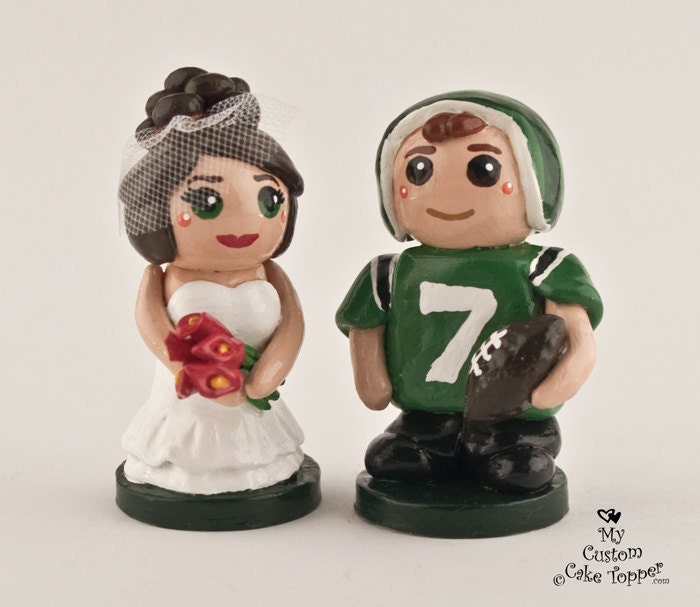 Bride and Groom Custom Wedding Cake Topper Bride and Groom Cupcake Topper DEPOSIT ONLY