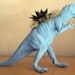 Sky Blue Dinosaur Planter - Modern Art Centerpiece ( 8 WEEK DELIVERY)