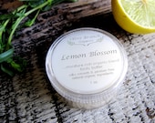 Body Butter travel size LEMON BLOSSOM Organic hand and body salve Essential Oils 1 oz.