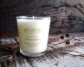 Olive Branch Organics Candle AUSTRALIAN EUCALYPTUS Coconut Wax Candle Essential Oils Vegan All Natural 7 oz.