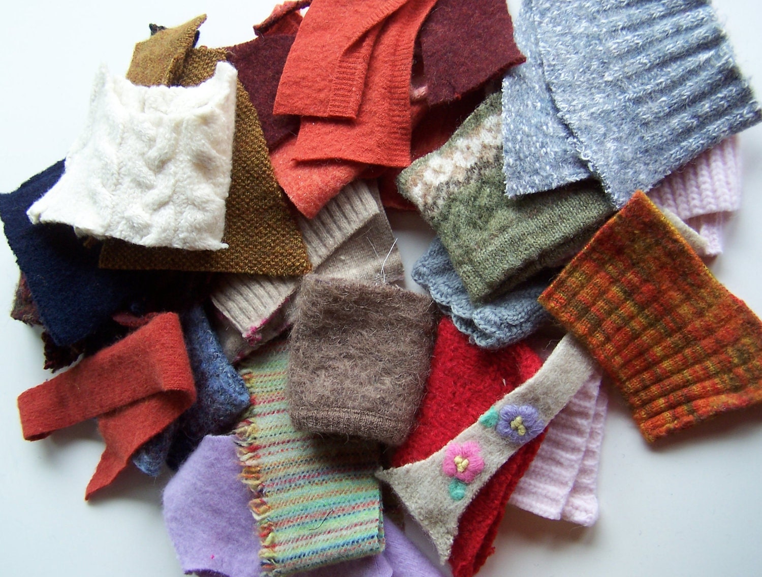 Felted Wool Sweater Scraps